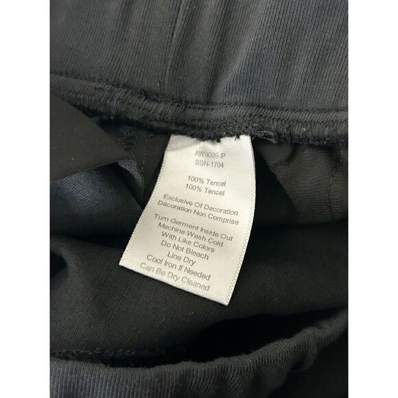 ATM Anthony Thomas Melillos Black Tencel Waistband and Cuffs Jogger Pants Sz L - Picture 5 of 6